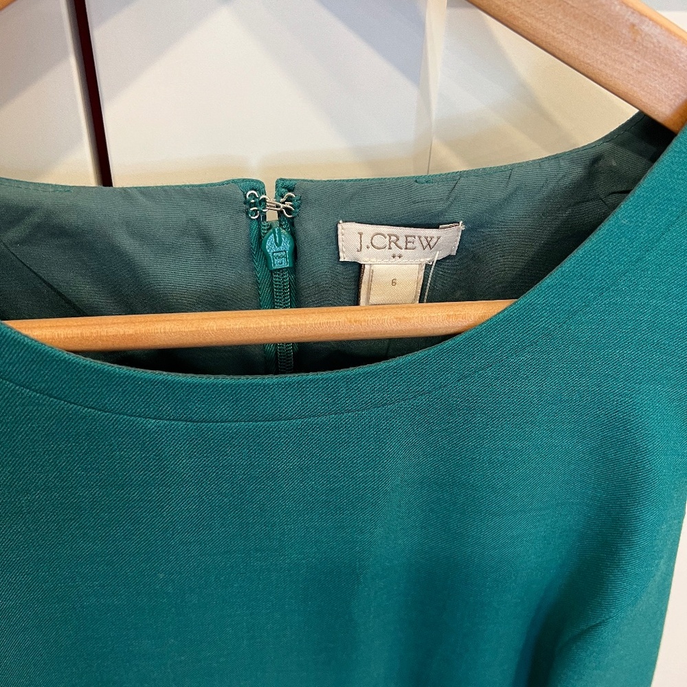 J. Crew Factory Teal Green Sleeveless Dress